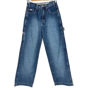 Pepe Jeans London Kids Carpenter Jeans Blue Denim Wide Leg Hammer Loop Size 12